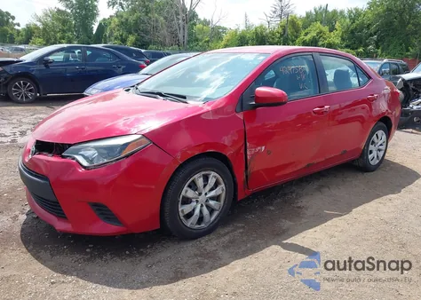 2014 Toyota Corolla Le z USA, uszkodzony, nr VIN 2T1BURHE4EC203410